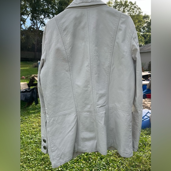 POV 💕White leather jacket💕men’s - Picture 7 of 14